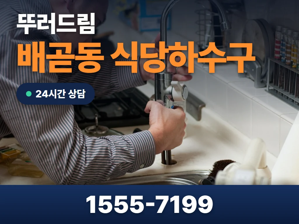 배곧동 식당하수구 현장