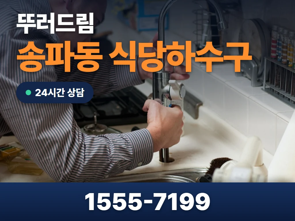 송파동 식당하수구 현장