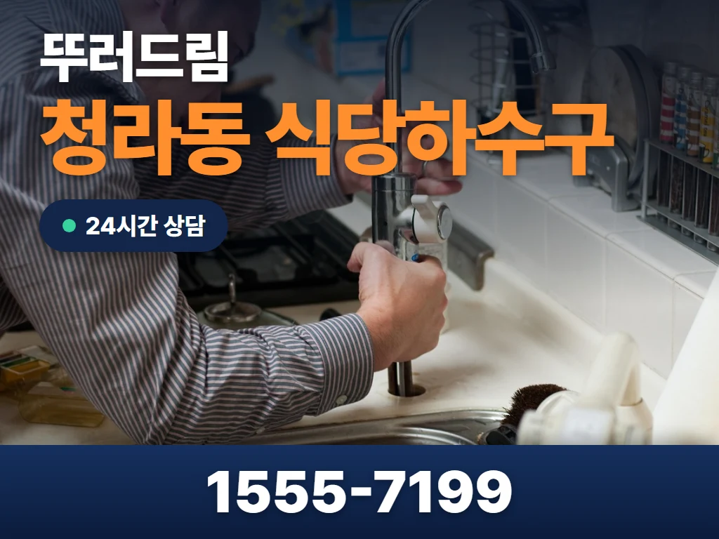 청라동 식당하수구 현장